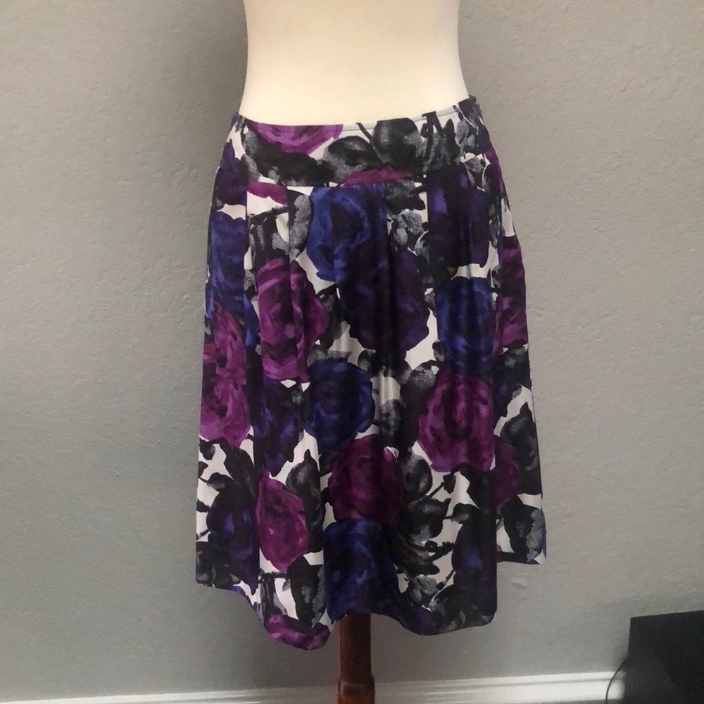 Floral knee length A-Line skirt